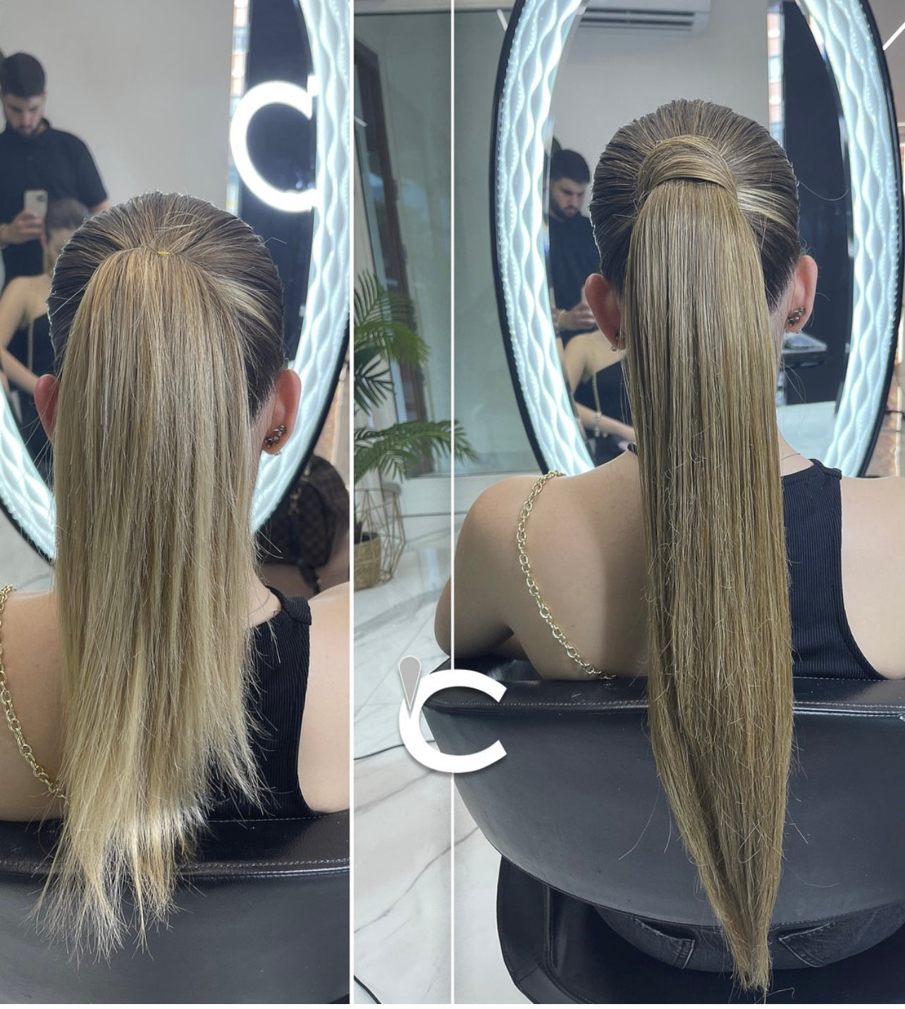 Coda pony mèche