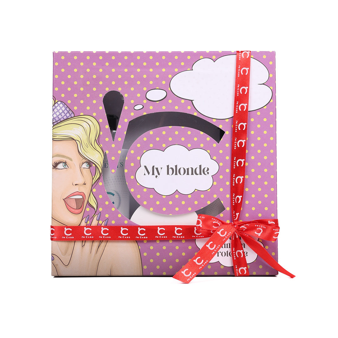 My blonde gift box