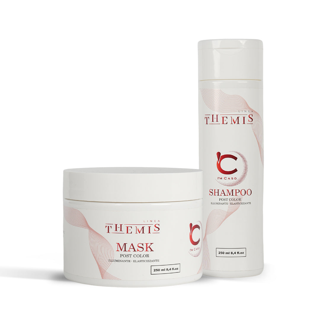 Shampoo &amp; Maschera Post Color Illuminante  ed Elasticizzante Linea Themis - 250ml